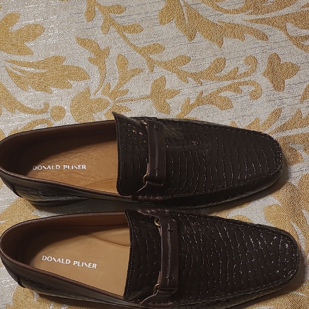 Donald J. Pliner Men's Dark Brown Slip-On Loafers